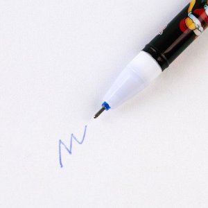 Ручка пиши-стирай, гелевая, синяя паста, 0.5 мм и стержни 9 шт. «Новый год: Пора загадывать желания»
