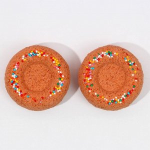 Набор бурлящих пончиков для ванны «Сладкого праздника!», 2 х 65 г, аромат новогодняя карамель