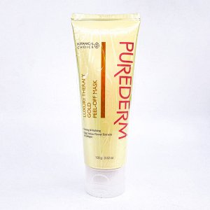 Purederm Маска-пленка для лица с золотом антивозрастная Luxury Therapy Gold Peel-Off Mask, 100 г