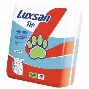 Коврики (пеленки) LUXSAN Premium для животных 60х90, 20 шт