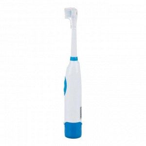 Электрическая зубная щетка HOMESTAR HS-6005, вращательная, 6500 об/мин, 2 насадки, синяя