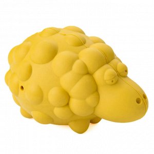 Игрушка Mr.Kranch для собак Овечка с пищалкой 8,5*12 см желтая с ароматом сливок