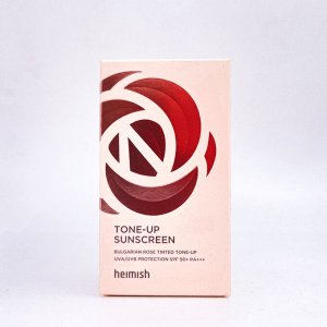 Солнцезащитный тонирующий праймер с розой Heimish Bulgarian Rose Tone-up Sunscreen SPF50+ PA+++, 30 мл