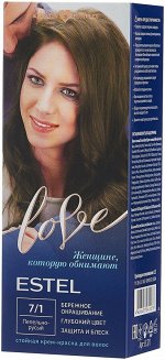 Краска для волос ESTEL Love тон 7/1 пепельно-русый 50мл