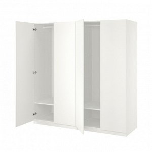 ДЛЯ гостей / FORSAND, шкаф для одежды, белый, 200x60x201 см