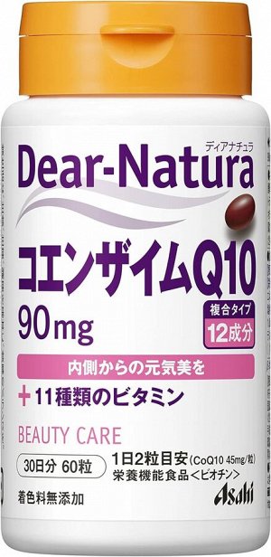 ASAHI Dear Natura Coenzyme Q10 - коэнзим Q10 с витаминами на 30 дней