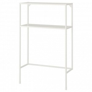 ENHET, каркас с полками для стиральной машины, белый, 80x30x129 см