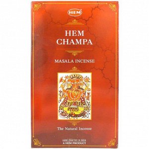 HEM масала 15 гр. благовония Hem Champa ХЕМ ЧАМПА блок 12 шт.