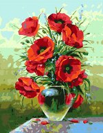 Рисование по номерам  Картина &quot;Маки&quot; 30*40