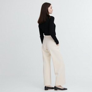 Женские трикотажные брюки (длина 68-70 см.), молочный