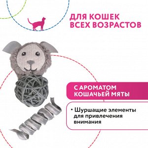 Игрушка Petpark для кошек Космический пёс и пружинка с кошачьей мятой (2 шт в комплекте) СКИДКА 20%
