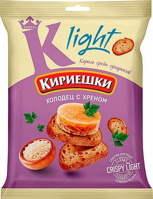 Кириешки Light Сухарики со вкусом "Холодец с хреном 80 г