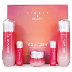 Jigott Подарочный набор с коллагеном Signature Collagen Essential Skin Care 3Set