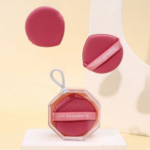 Спонжи для макияжа, 3 шт в коробочке, форма "капля", цвет розовый