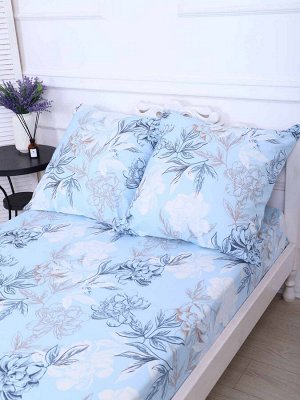 Комплект наволочек поплин 70/70 (молния) - 2шт СИМФОНИЯ (голубой)