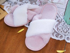 Тапочки №3 (бело-лиловые) S Женские