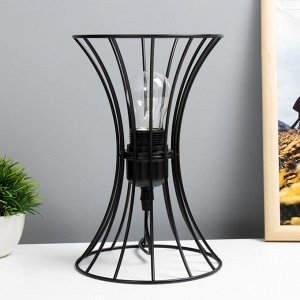 Настольная лампа RISALUX «Анетта», Е27, 40 Вт, черный, 16x16x23 см
