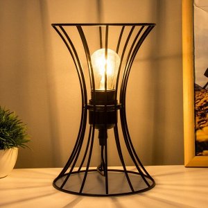 Настольная лампа RISALUX «Анетта», Е27, 40 Вт, черный, 16x16x23 см