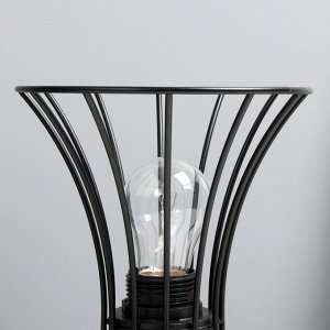 Настольная лампа RISALUX «Анетта», Е27, 40 Вт, черный, 16x16x23 см