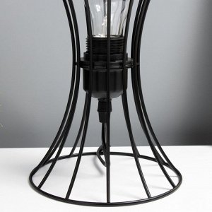 Настольная лампа RISALUX «Анетта», Е27, 40 Вт, черный, 16x16x23 см
