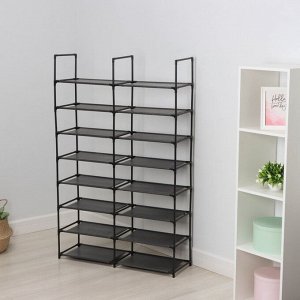 Стеллаж для хранения многофункциональный LaDо?m, 90х30х142 см, цвет чёрный