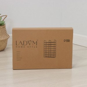 Стеллаж для хранения многофункциональный LaDо́m, 90x30x142 см, чёрный