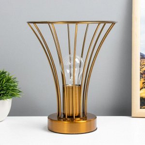 Настольная лампа «Чилли» Е27 40 Вт золото 18x18x19 см RISALUX