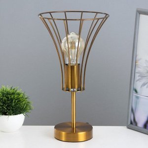 Настольная лампа «Чилли» Е27 40 Вт золото 18x18x29 см RISALUX