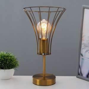 Настольная лампа «Чилли» Е27 40 Вт золото 18x18x29 см RISALUX