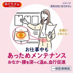 Megrhythm Steam Belly Sheets - тепловые патчи против менструальной боли