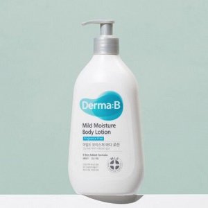 Ламеллярный лосьон для тела для чувствительной кожи Derma:B Mild Moisture Body Lotion