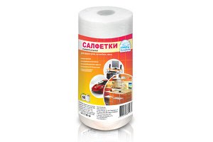 Салфетки универсальные "Семья и Комфорт"  50 шт. в рулоне