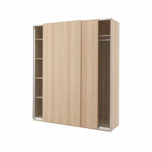 PAX / HASVIK, шкаф-купе, эффект белого мореного дуба /white stained oak effect, 200x66x236 см