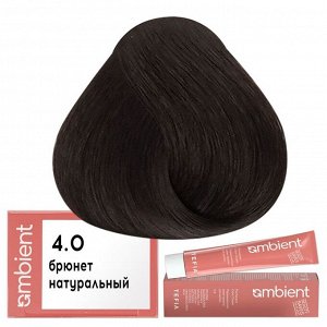 Tefia Ambient Краска для волос 4.0 Брюнет натуральный пермаментная Тефия 60 мл