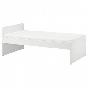 SL?KT, каркас кровати с решетчатым основанием, белый, 90x200 см