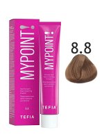 Tefia Краска для волос перманентная 8.8 светлый блондин коричневый Tefia MYPOINT 60 мл Тефия