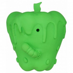 Игрушка Mr.Kranch для собак Яблоко с пищалкой 10 см зеленая с ароматом курицы