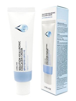 Lebelage Крем пептидный для лица с коллагеном Cream Solution Hyaluronic Collagen, 50 мл