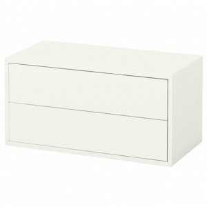 ЭКЕТ, шкаф с 2 выдвижными ящиками, белый, 70x35x35 см