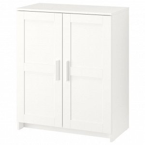 БРИМНЕС, шкаф с дверцами, белый, 78x95 см