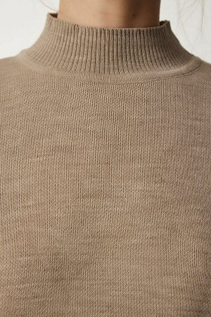Женское вельветовое платье-свитер из норки KG00006