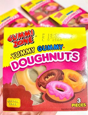 Мармелад фруктовый в виде пончиков Gummi Zone Doughnuts / Донаты 23 гр