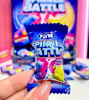Жевательная резинка со вкусом бабл гам Fini Spinner Battle Жвачка Фини &quot;Спиннер баттл&quot; с начинкой внутри 5гр
