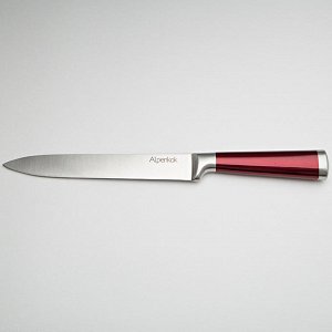 Нож 20,3см для нарезки Alpenkok AK-2080/C "Burgundy" с красной ручкой