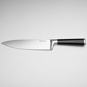 Нож 20,3см большой поварской Alpenkok AK-2081/A "Nero" с черной ручкой