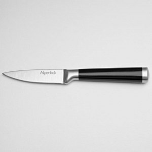 Нож 8,9см для чистки овощей Alpenkok AK-2081/E "Nero" с черной ручкой