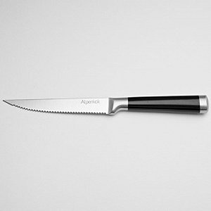 Нож 11,4см для стейка Alpenkok AK-2081/G "Nero" с черной ручкой