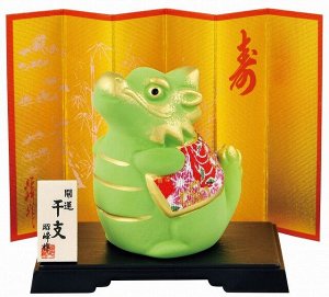 MATSUMOTO - фигурка зеленого дракона с ширмой