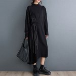Платье повседневное черное