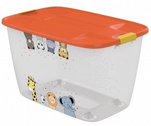 Мегабокс (универсальный ящик для хранения) 56л (600х400х360мм) (Детский, на колёсиках)
